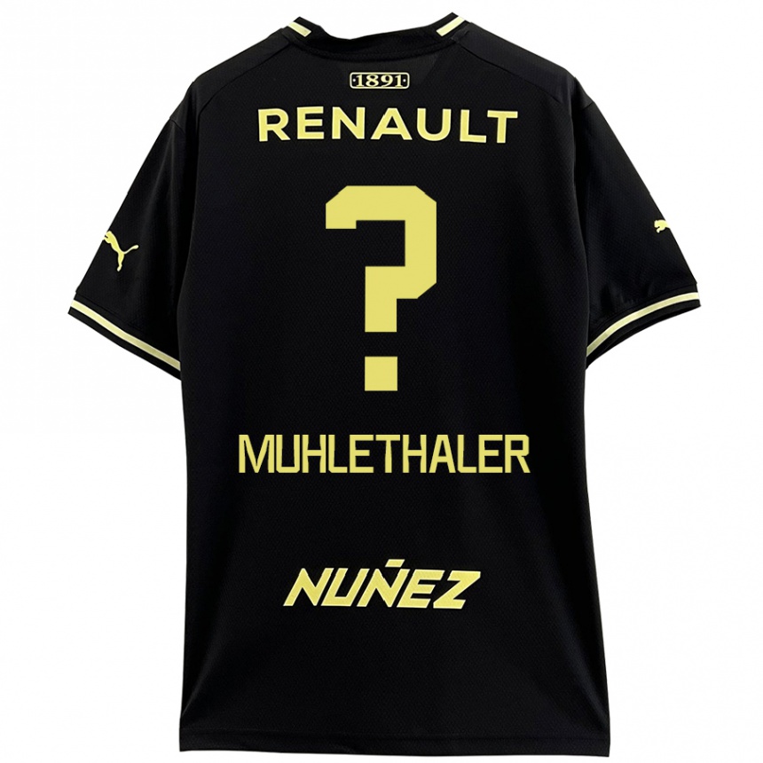 Kinder Fußball Stiven Muhlethaler #0 Schwarz Gelb Auswärtstrikot Trikot 2024/25 T-Shirt Luxemburg