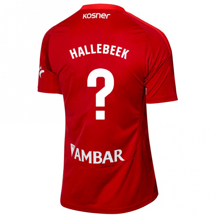 Kinder Fußball Boaz Hallebeek #0 Weiß Blau Auswärtstrikot Trikot 2024/25 T-Shirt Luxemburg