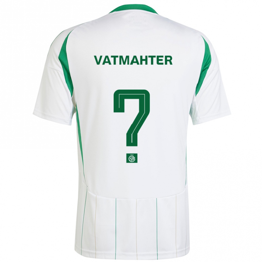 Kinder Fußball Liam Vatmahter #0 Weiß Grün Auswärtstrikot Trikot 2024/25 T-Shirt Luxemburg