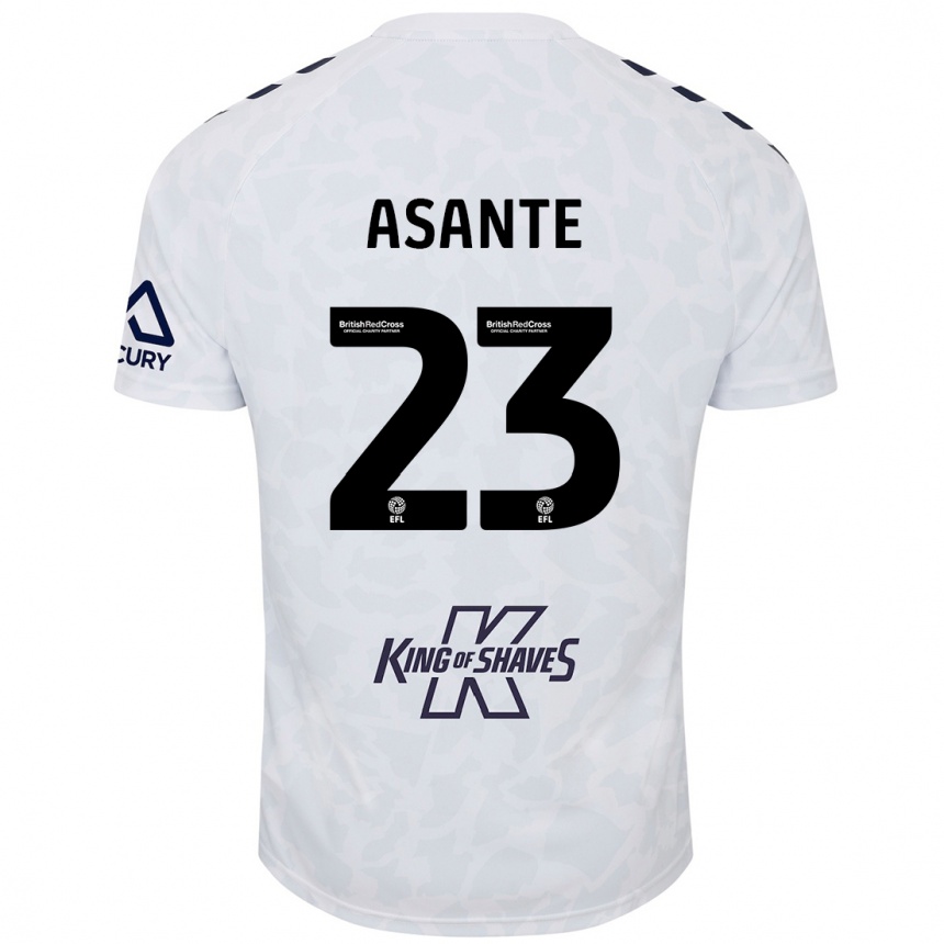 Kinder Fußball Brandon Thomas-Asante #23 Weiß Auswärtstrikot Trikot 2024/25 T-Shirt Luxemburg