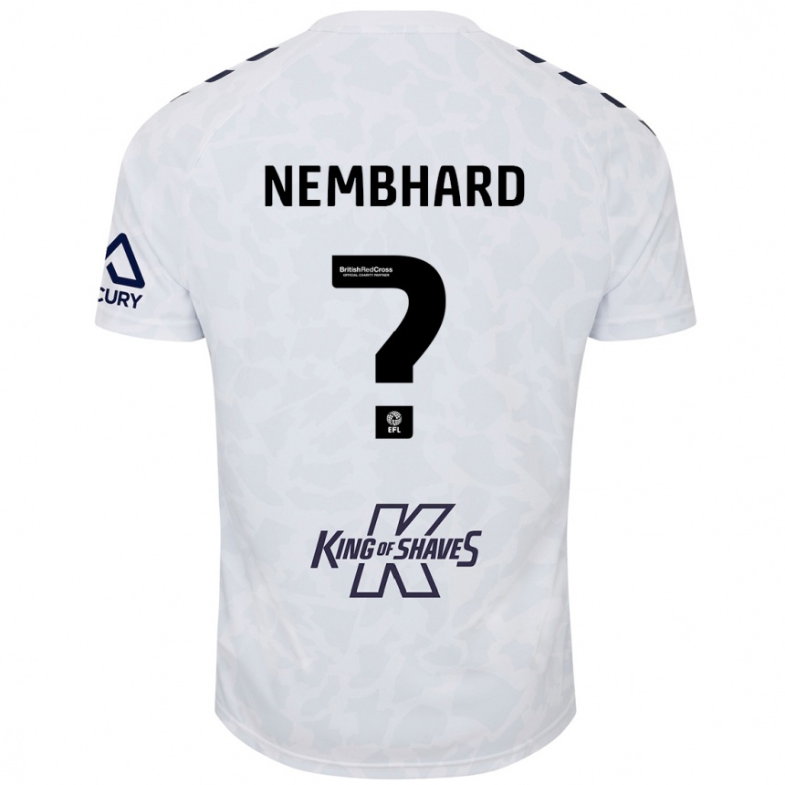 Kinder Fußball Kesiah Nembhard #0 Weiß Auswärtstrikot Trikot 2024/25 T-Shirt Luxemburg