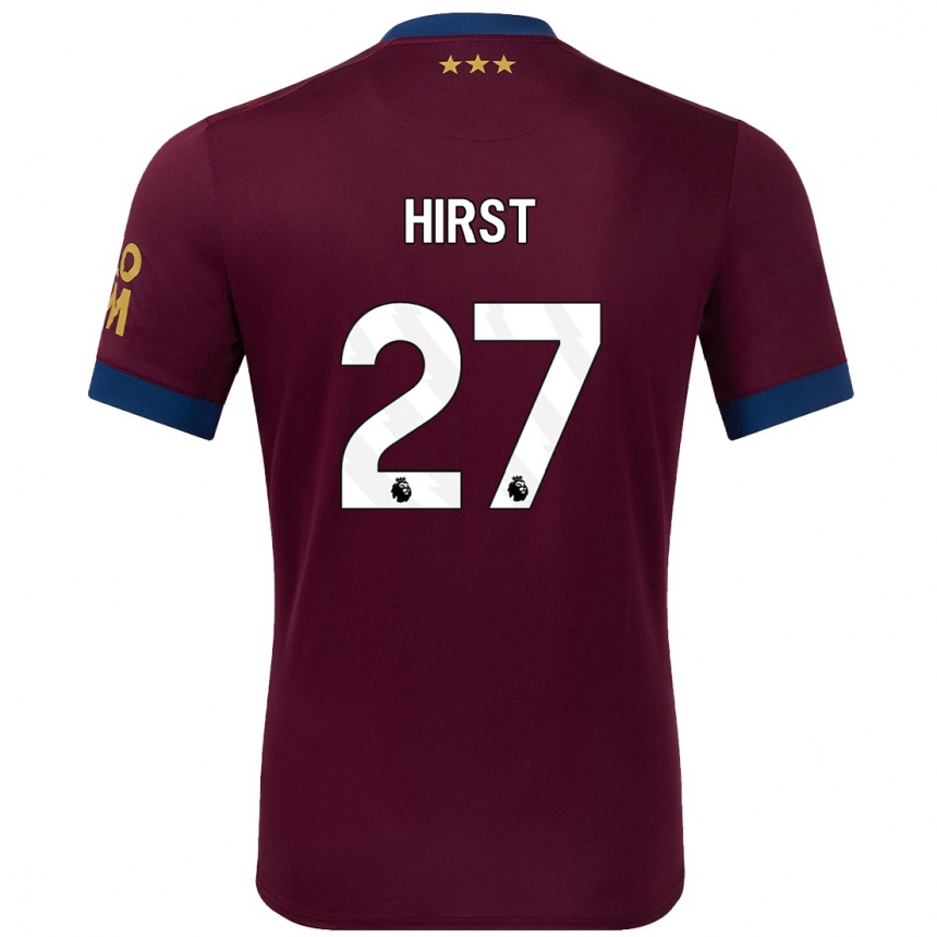 Kinder Fußball George Hirst #27 Braun Auswärtstrikot Trikot 2024/25 T-Shirt Luxemburg