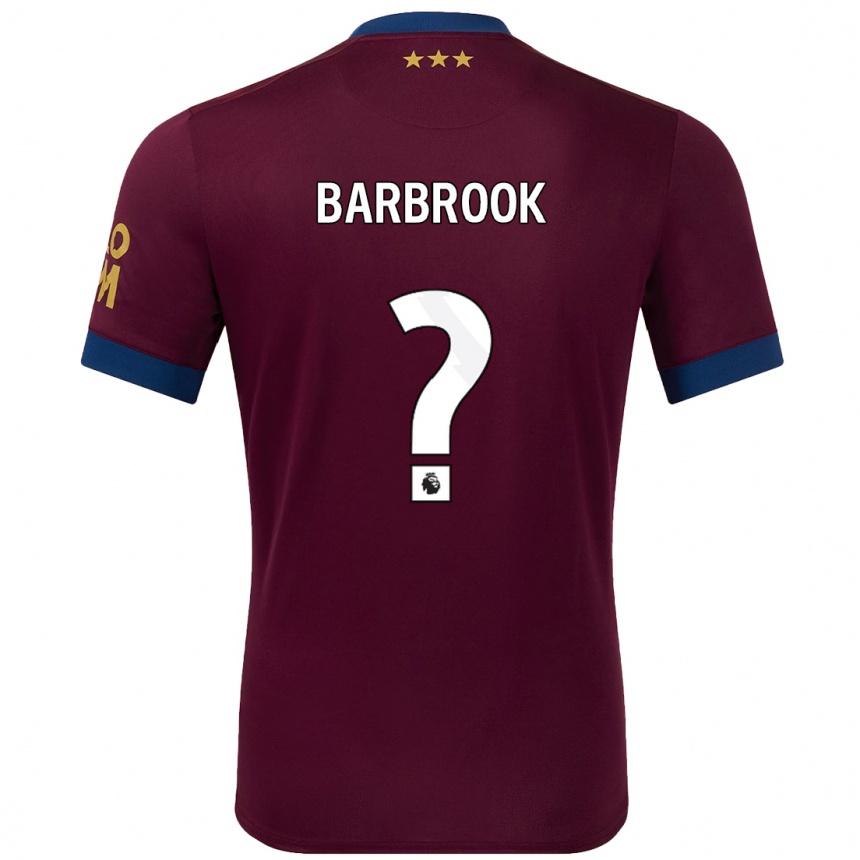 Kinder Fußball Harry Barbrook #0 Braun Auswärtstrikot Trikot 2024/25 T-Shirt Luxemburg