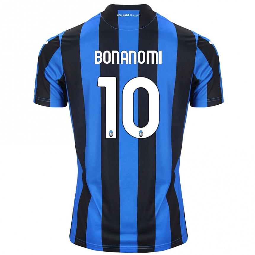 Herren Fußball Andrea Bonanomi #10 Blau Schwarz Heimtrikot Trikot 2024/25 T-Shirt Luxemburg