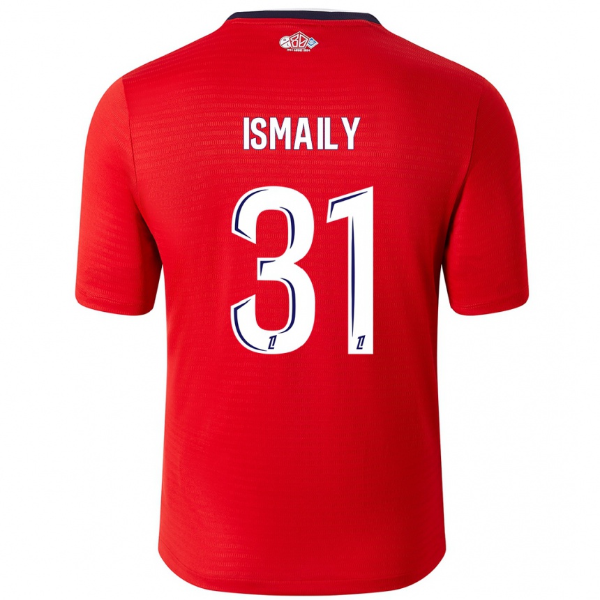 Herren Fußball Ismaily #31 Rot Weiß Heimtrikot Trikot 2024/25 T-Shirt Luxemburg