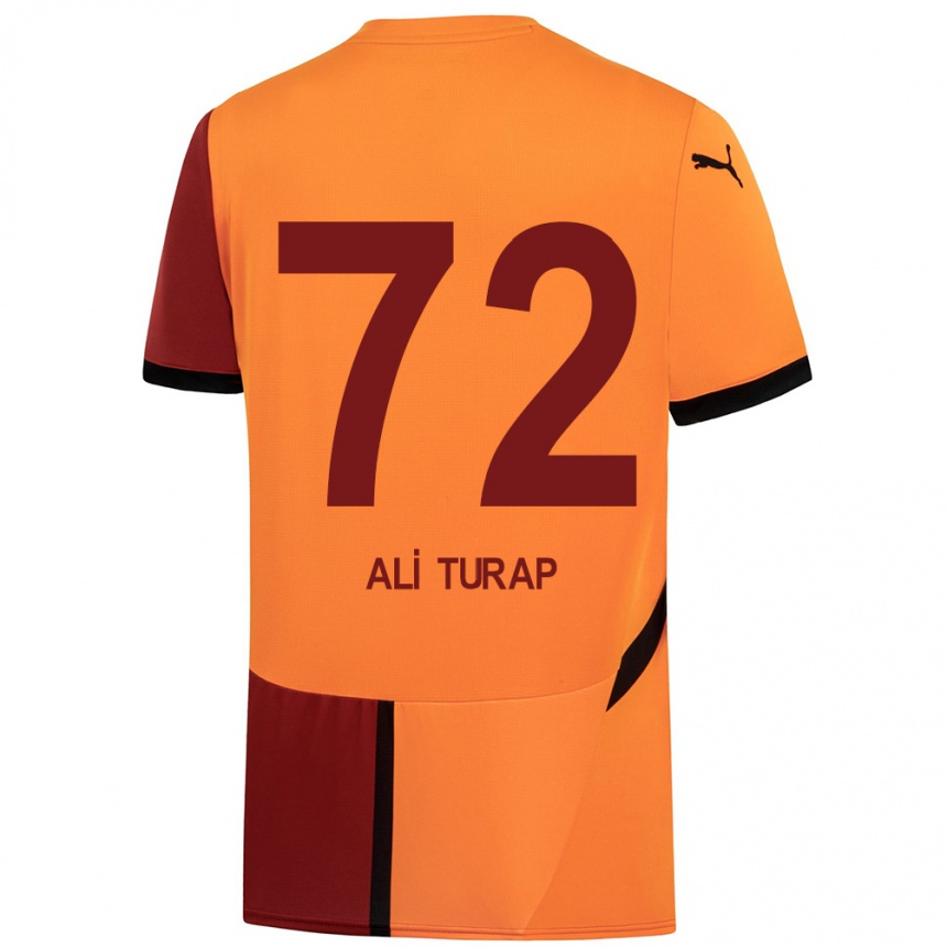 Herren Fußball Ali Turap Bülbül #72 Gelb Rot Heimtrikot Trikot 2024/25 T-Shirt Luxemburg