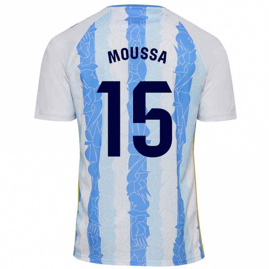 Herren Fußball Moussa Diarra #15 Weiß Blau Heimtrikot Trikot 2024/25 T-Shirt Luxemburg