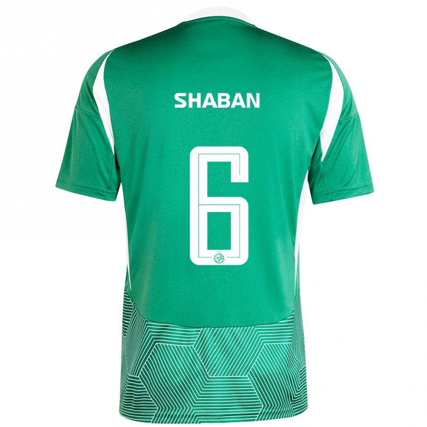 Herren Fußball Loay Shaban #6 Grün Weiß Heimtrikot Trikot 2024/25 T-Shirt Luxemburg