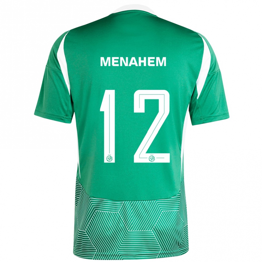 Herren Fußball Sun Menahem #12 Grün Weiß Heimtrikot Trikot 2024/25 T-Shirt Luxemburg