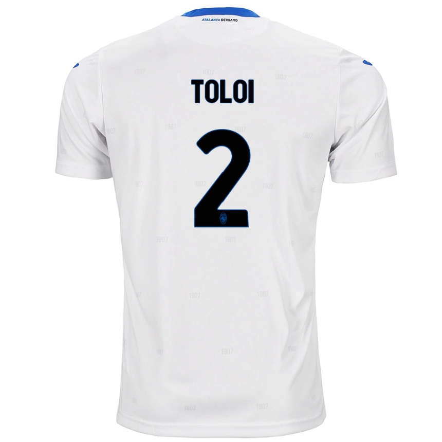 Herren Fußball Rafael Tolói #2 Weiß Auswärtstrikot Trikot 2024/25 T-Shirt Luxemburg