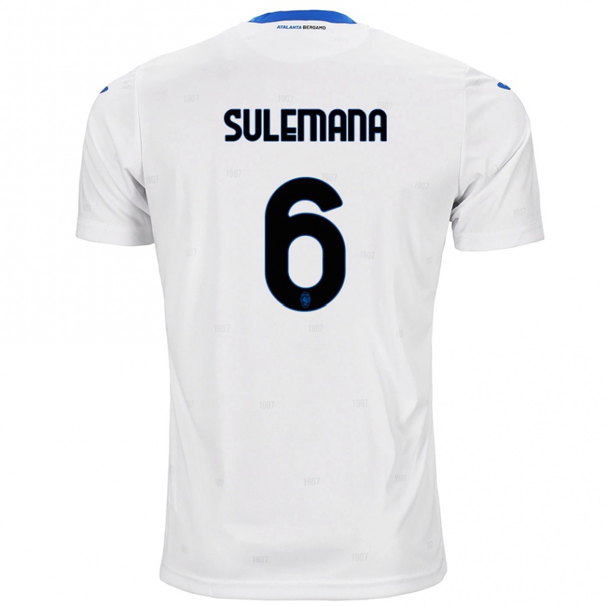 Herren Fußball Ibrahim Sulemana #6 Weiß Auswärtstrikot Trikot 2024/25 T-Shirt Luxemburg