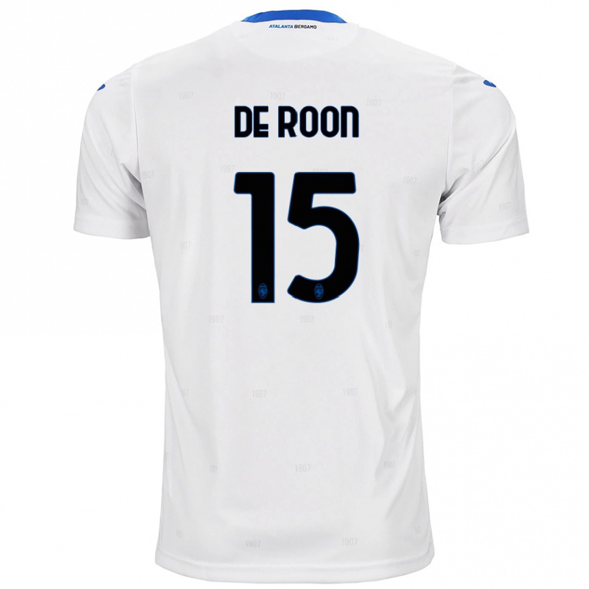 Herren Fußball Marten De Roon #15 Weiß Auswärtstrikot Trikot 2024/25 T-Shirt Luxemburg