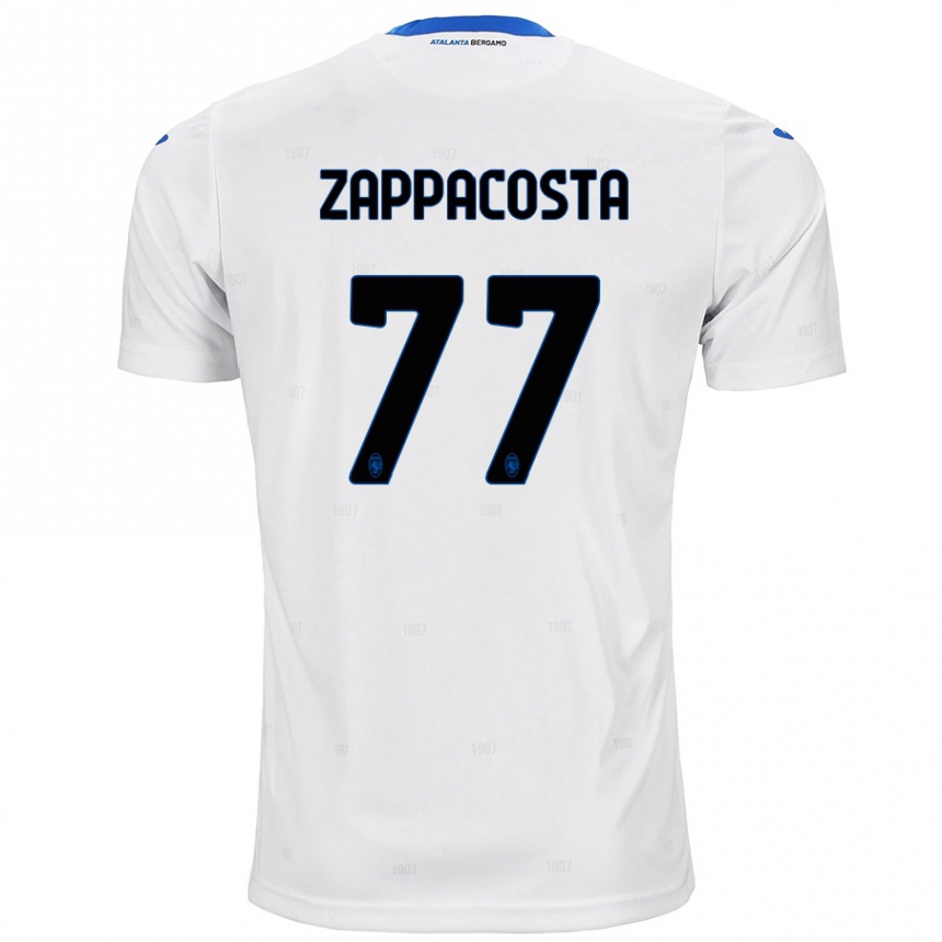 Herren Fußball Davide Zappacosta #77 Weiß Auswärtstrikot Trikot 2024/25 T-Shirt Luxemburg