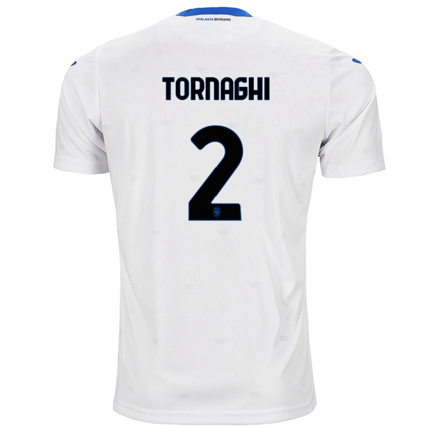 Herren Fußball Pietro Tornaghi #2 Weiß Auswärtstrikot Trikot 2024/25 T-Shirt Luxemburg