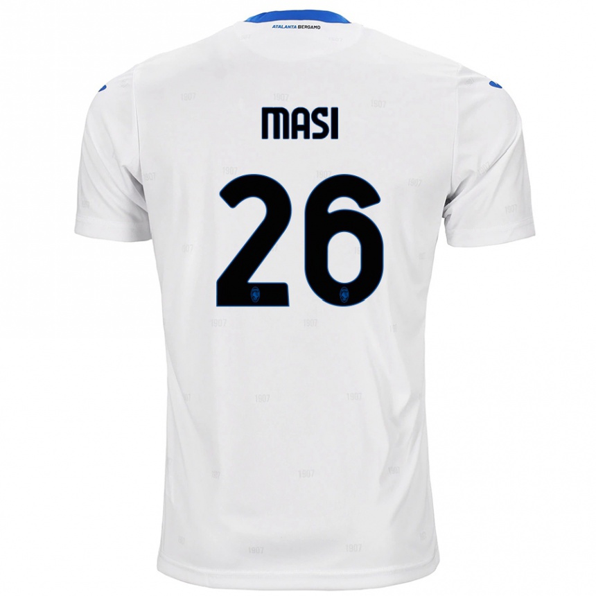 Herren Fußball Alberto Masi #26 Weiß Auswärtstrikot Trikot 2024/25 T-Shirt Luxemburg