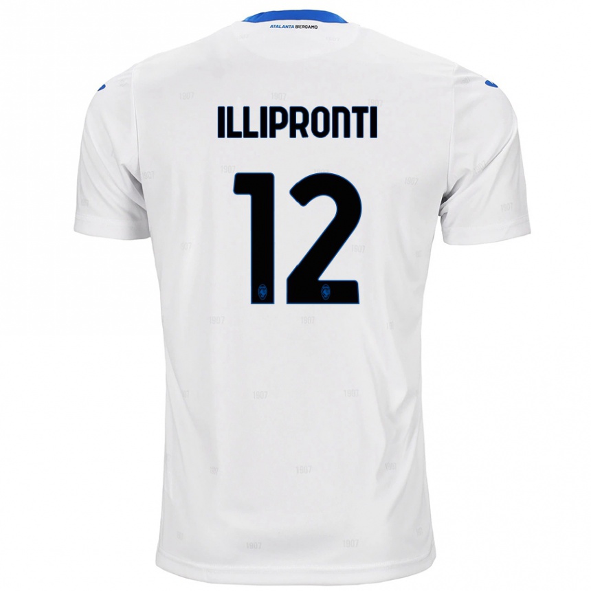 Herren Fußball Filippo Illipronti #12 Weiß Auswärtstrikot Trikot 2024/25 T-Shirt Luxemburg