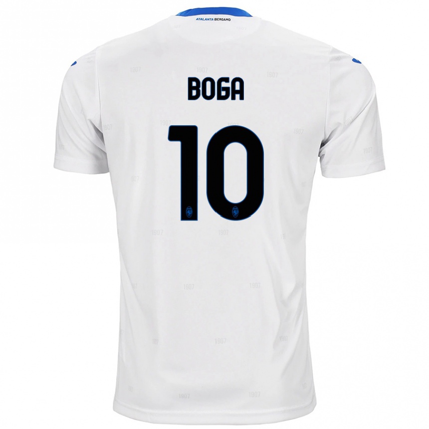 Herren Fußball Jeremie Boga #10 Weiß Auswärtstrikot Trikot 2024/25 T-Shirt Luxemburg