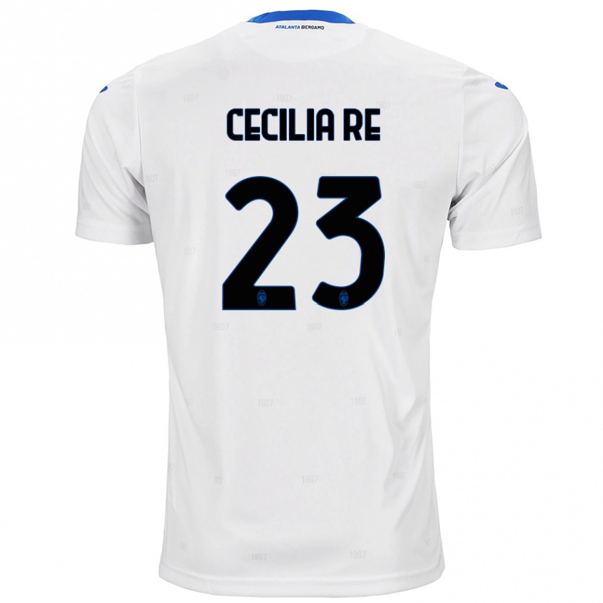 Herren Fußball Cecilia Re #23 Weiß Auswärtstrikot Trikot 2024/25 T-Shirt Luxemburg