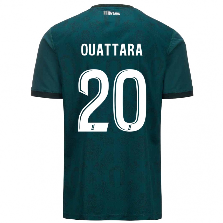 Herren Fußball Kassoum Ouattara #20 Dunkelgrün Auswärtstrikot Trikot 2024/25 T-Shirt Luxemburg