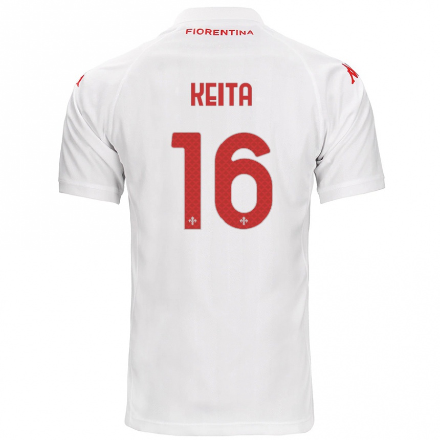 Herren Fußball Bala Keita #16 Weiß Auswärtstrikot Trikot 2024/25 T-Shirt Luxemburg