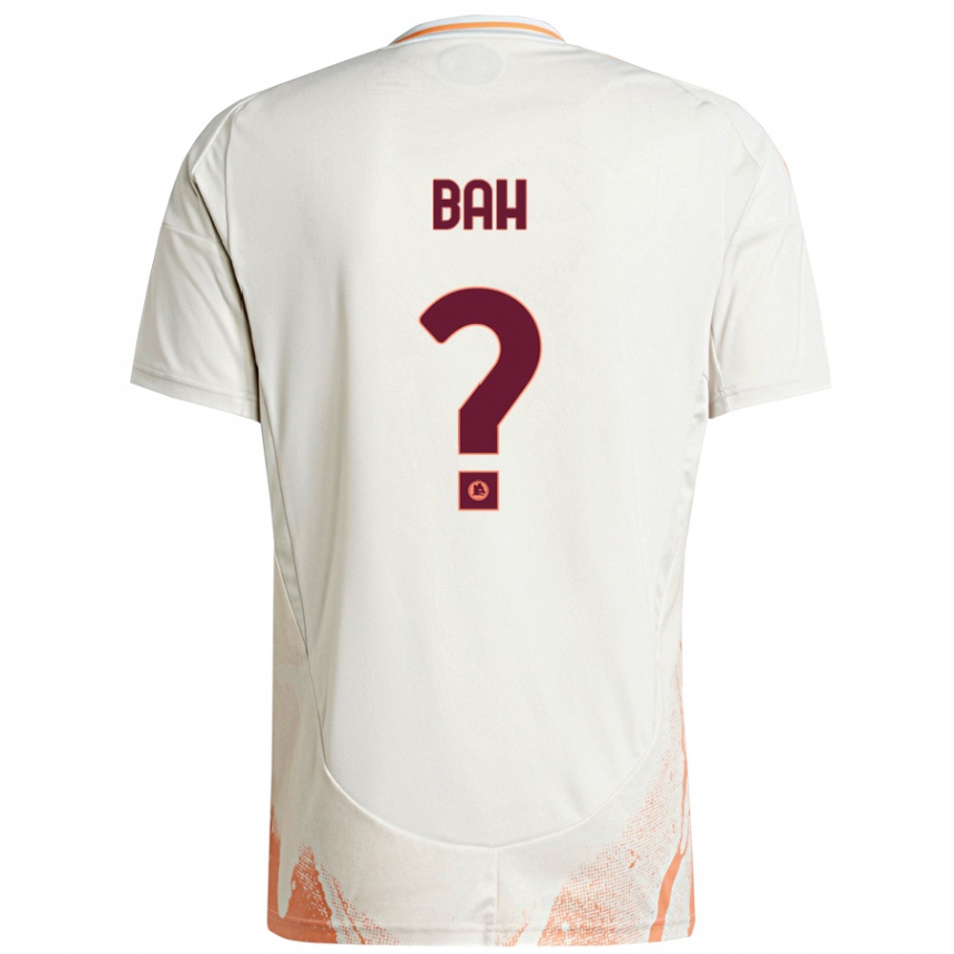 Herren Fußball Muhammed Bah #0 Cremeweiß Orange Auswärtstrikot Trikot 2024/25 T-Shirt Luxemburg