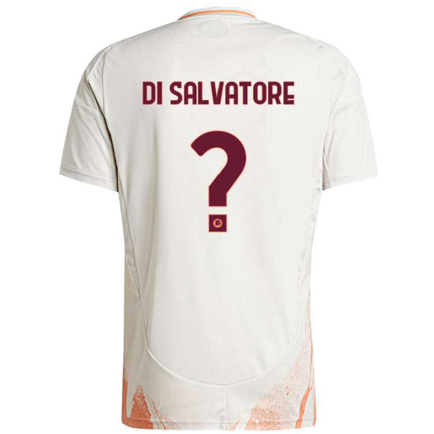 Herren Fußball Diego Di Salvatore #0 Cremeweiß Orange Auswärtstrikot Trikot 2024/25 T-Shirt Luxemburg