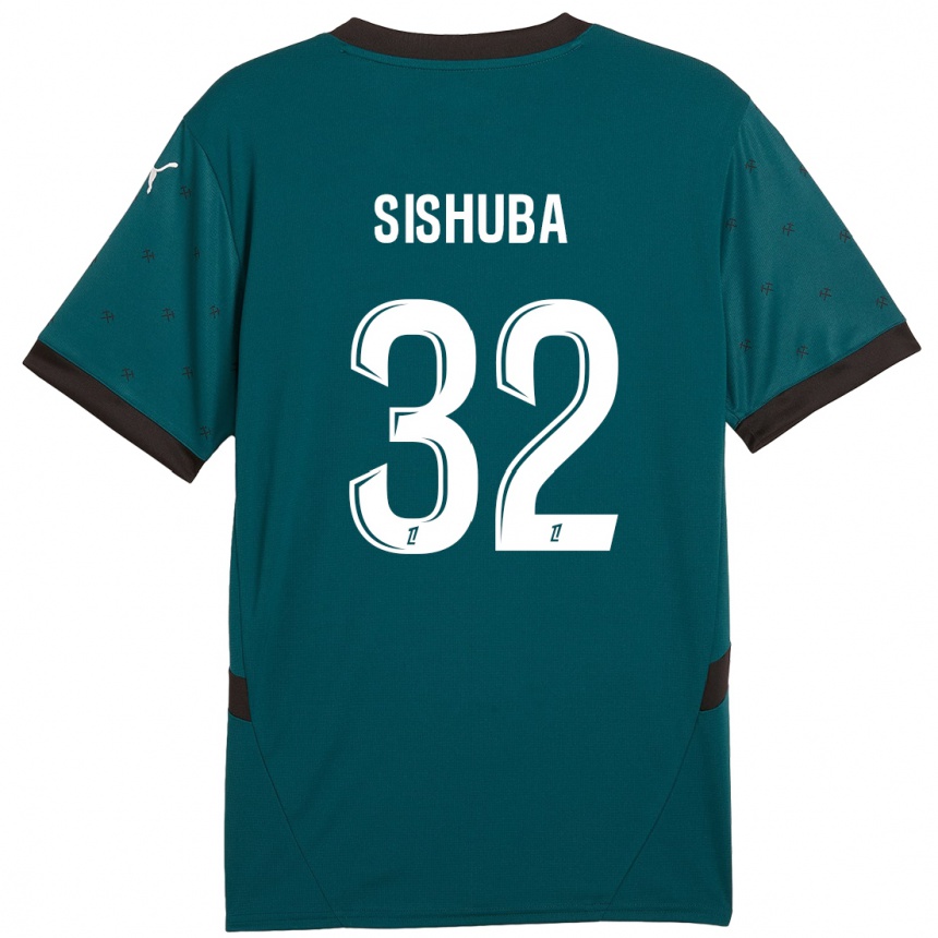 Herren Fußball Ayanda Sishuba #32 Dunkelgrün Auswärtstrikot Trikot 2024/25 T-Shirt Luxemburg