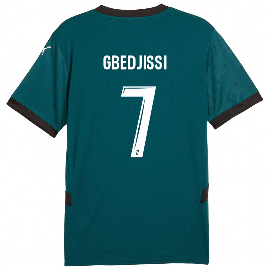 Herren Fußball Aude Gbedjissi #7 Dunkelgrün Auswärtstrikot Trikot 2024/25 T-Shirt Luxemburg