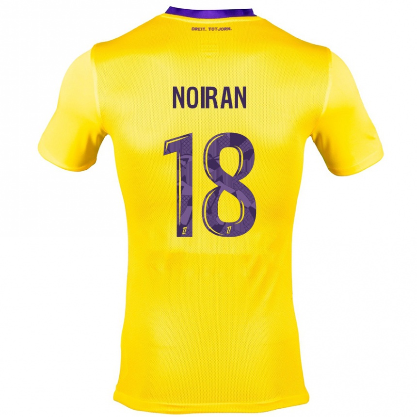 Herren Fußball Clara Noiran #18 Gelb Lila Auswärtstrikot Trikot 2024/25 T-Shirt Luxemburg