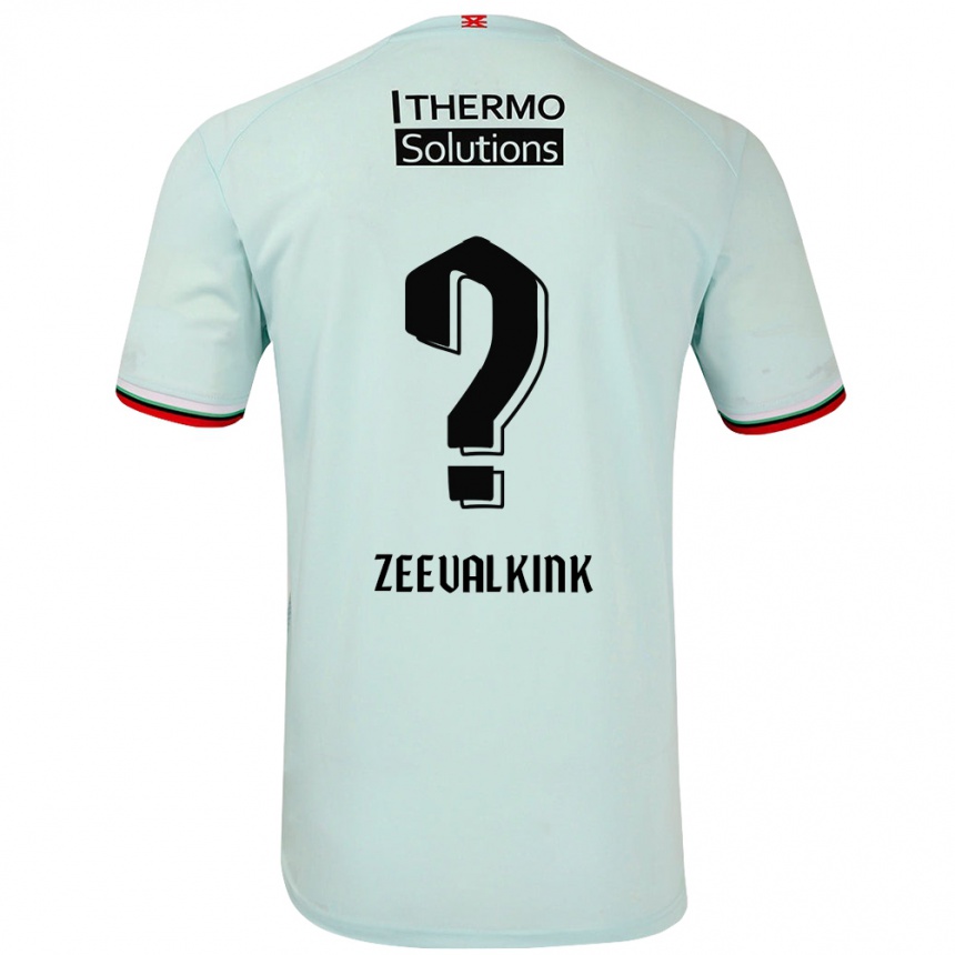 Herren Fußball Leco Zeevalkink #0 Hellgrün Auswärtstrikot Trikot 2024/25 T-Shirt Luxemburg