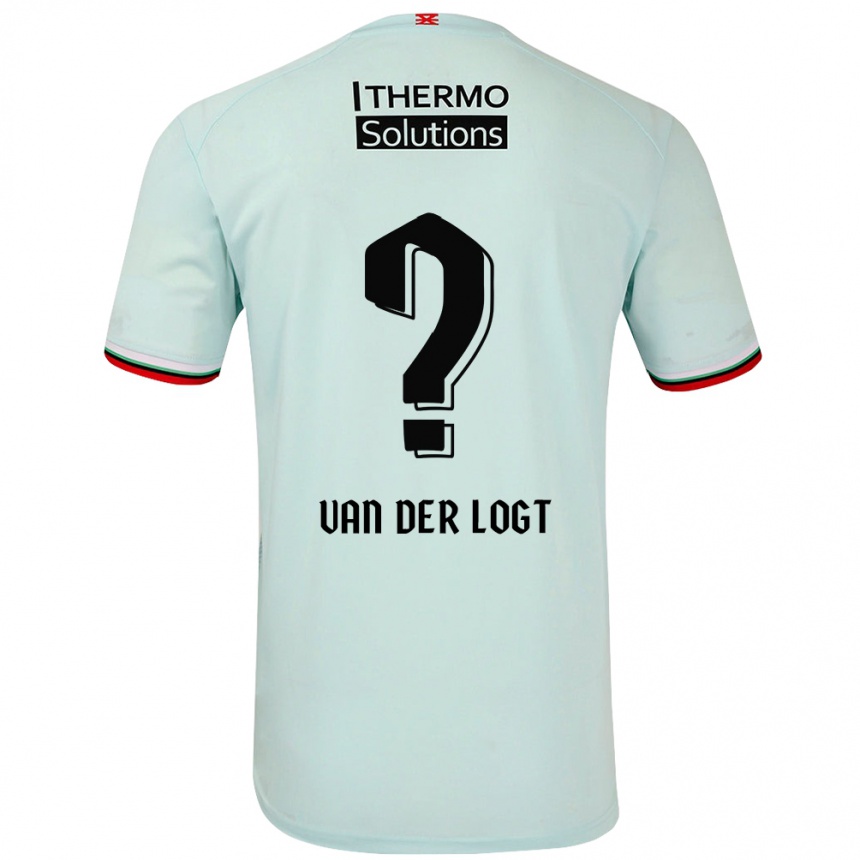 Herren Fußball Jim Van Der Logt #0 Hellgrün Auswärtstrikot Trikot 2024/25 T-Shirt Luxemburg