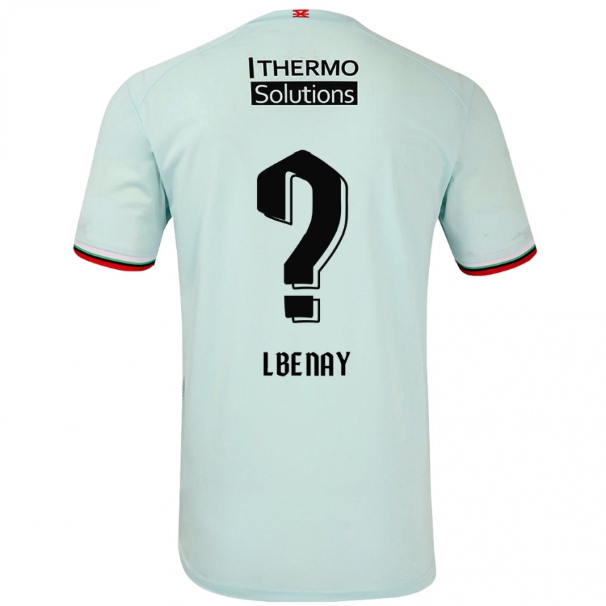 Herren Fußball Semir Lbenay #0 Hellgrün Auswärtstrikot Trikot 2024/25 T-Shirt Luxemburg