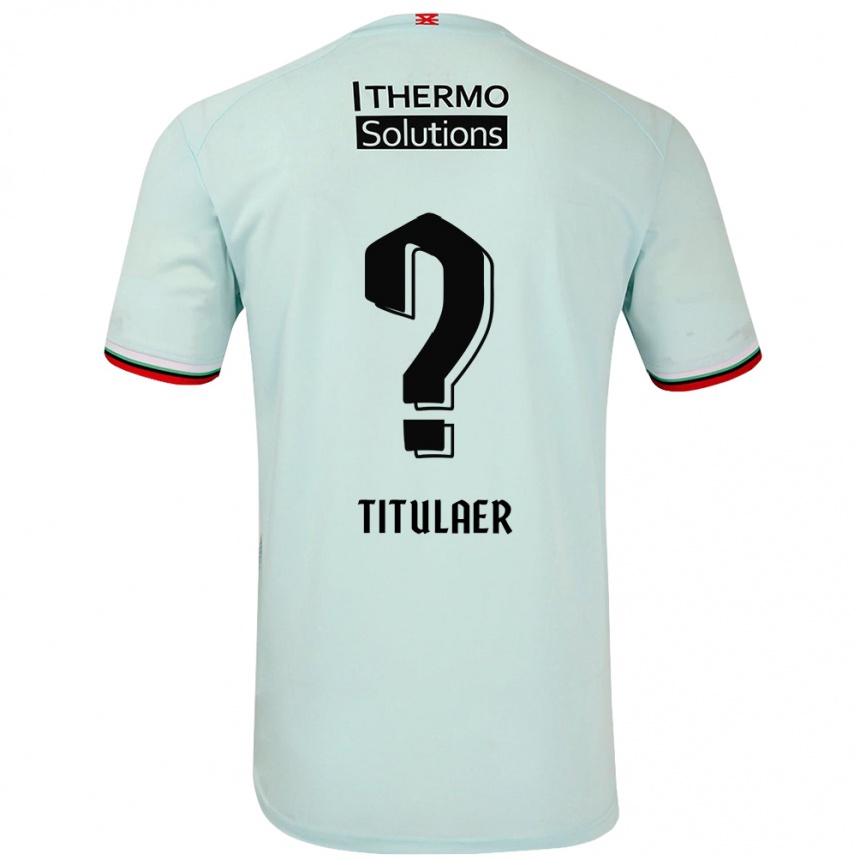 Herren Fußball Björn Titulaer #0 Hellgrün Auswärtstrikot Trikot 2024/25 T-Shirt Luxemburg