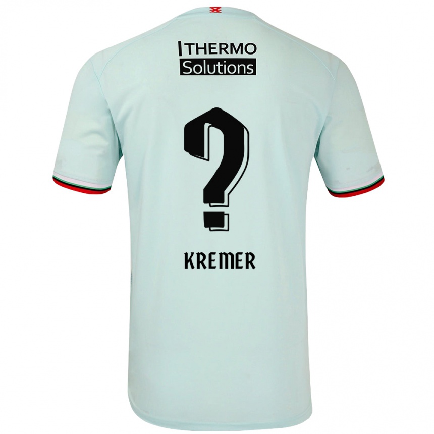 Herren Fußball Joop Kremer #0 Hellgrün Auswärtstrikot Trikot 2024/25 T-Shirt Luxemburg