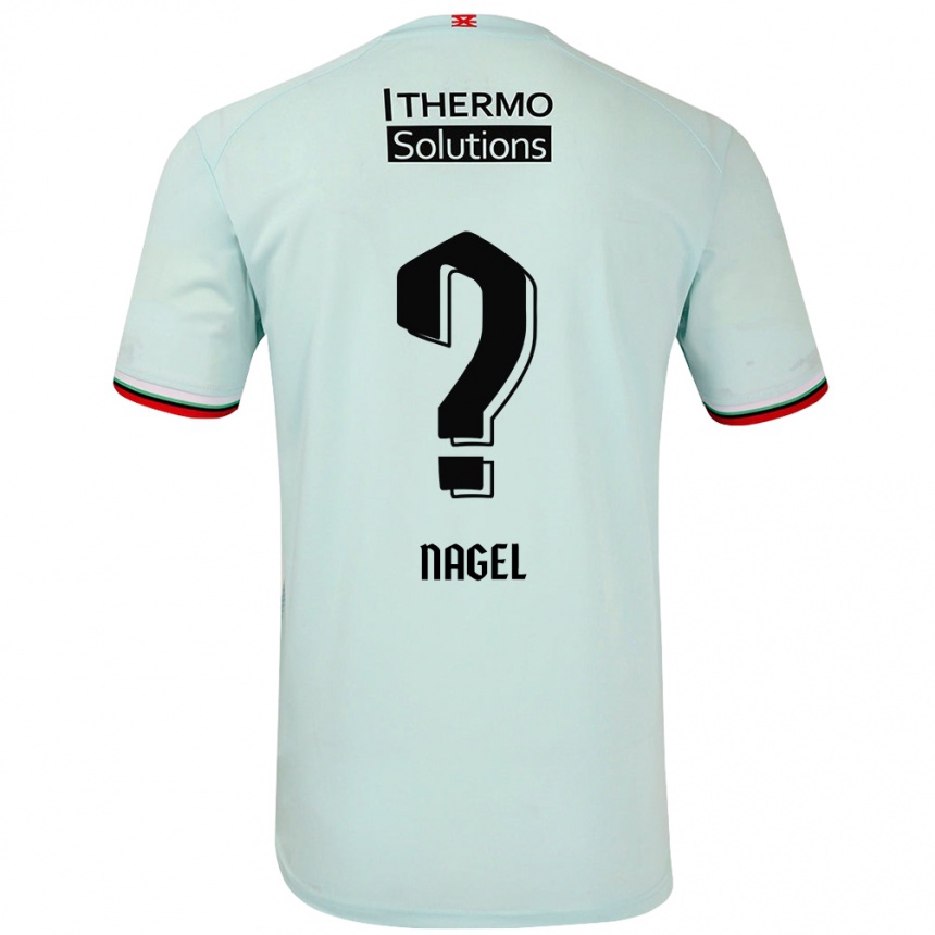 Herren Fußball Benjamin Nagel #0 Hellgrün Auswärtstrikot Trikot 2024/25 T-Shirt Luxemburg