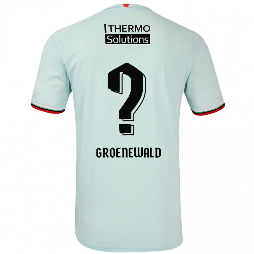 Herren Fußball Nigel Groenewald #0 Hellgrün Auswärtstrikot Trikot 2024/25 T-Shirt Luxemburg