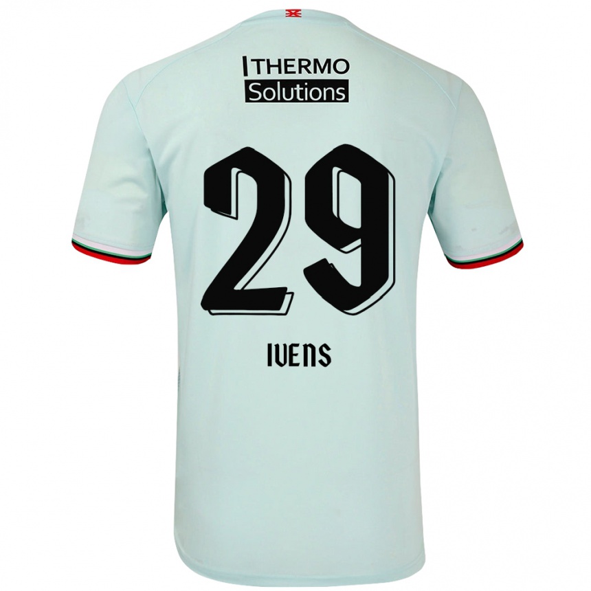 Herren Fußball Rose Ivens #29 Hellgrün Auswärtstrikot Trikot 2024/25 T-Shirt Luxemburg