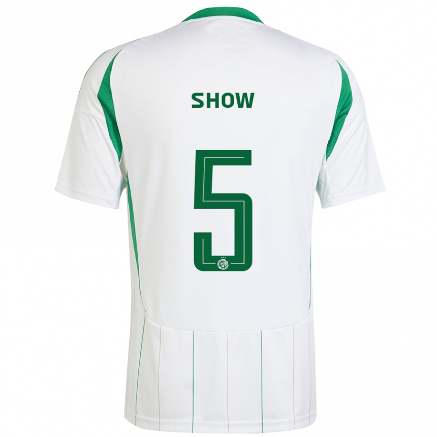 Herren Fußball Show #5 Weiß Grün Auswärtstrikot Trikot 2024/25 T-Shirt Luxemburg