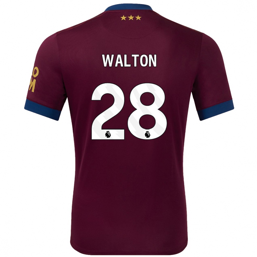 Herren Fußball Christian Walton #28 Braun Auswärtstrikot Trikot 2024/25 T-Shirt Luxemburg