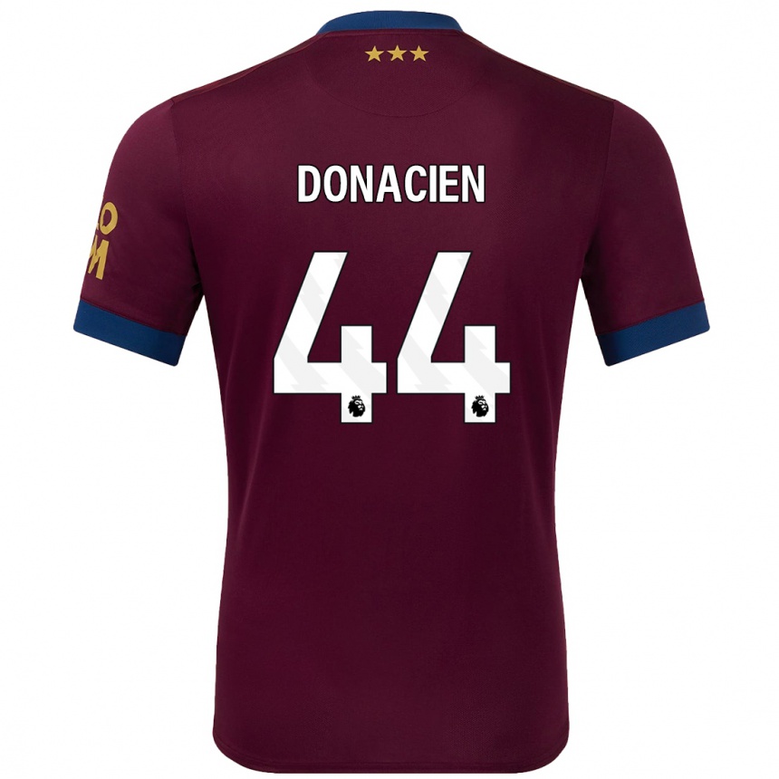 Herren Fußball Janoi Donacien #44 Braun Auswärtstrikot Trikot 2024/25 T-Shirt Luxemburg