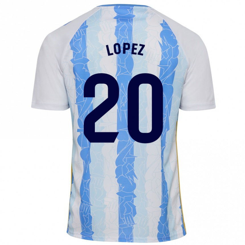 Damen Fußball Adri López #20 Weiß Blau Heimtrikot Trikot 2024/25 T-Shirt Luxemburg