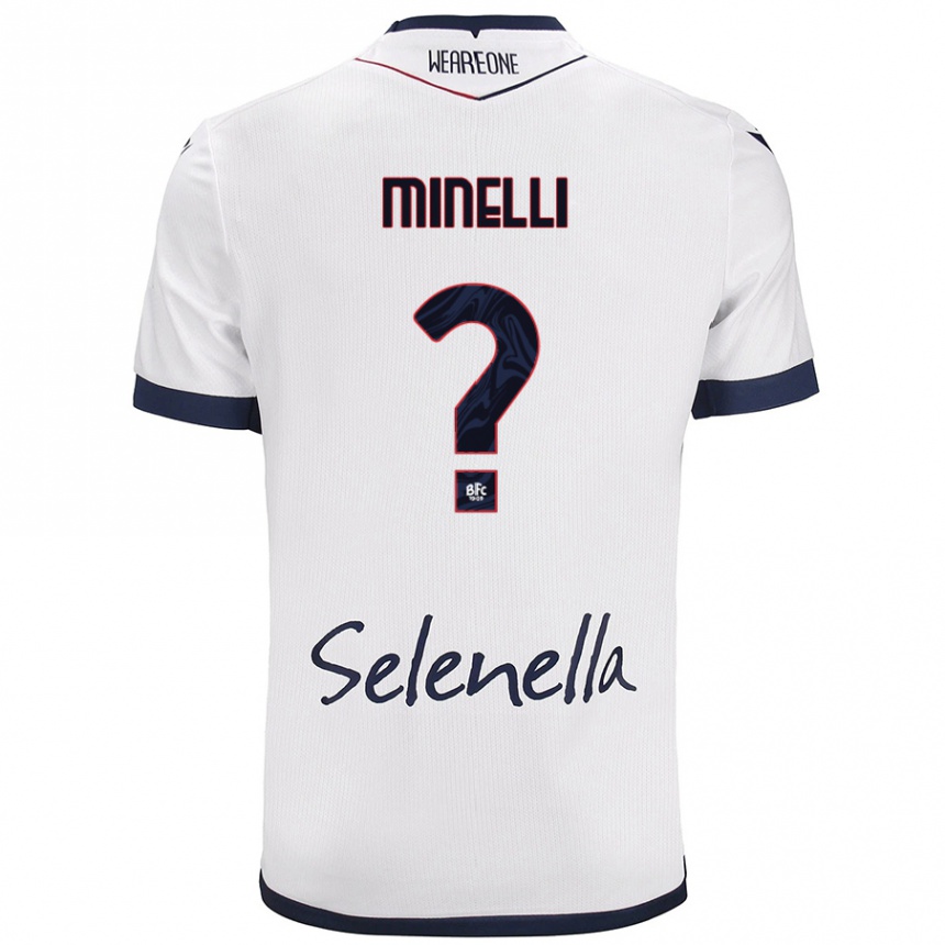 Damen Fußball Leo Minelli #0 Weiß Königsblau Auswärtstrikot Trikot 2024/25 T-Shirt Luxemburg