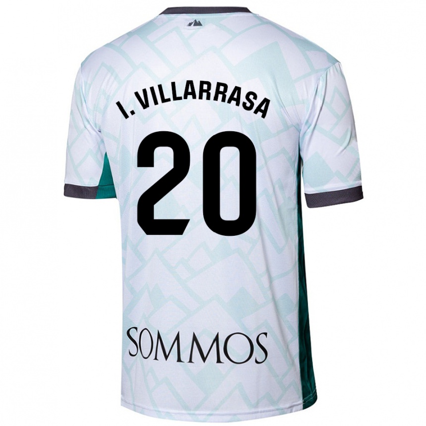 Damen Fußball Ignasi Vilarrasa #20 Weiß Grün Auswärtstrikot Trikot 2024/25 T-Shirt Luxemburg