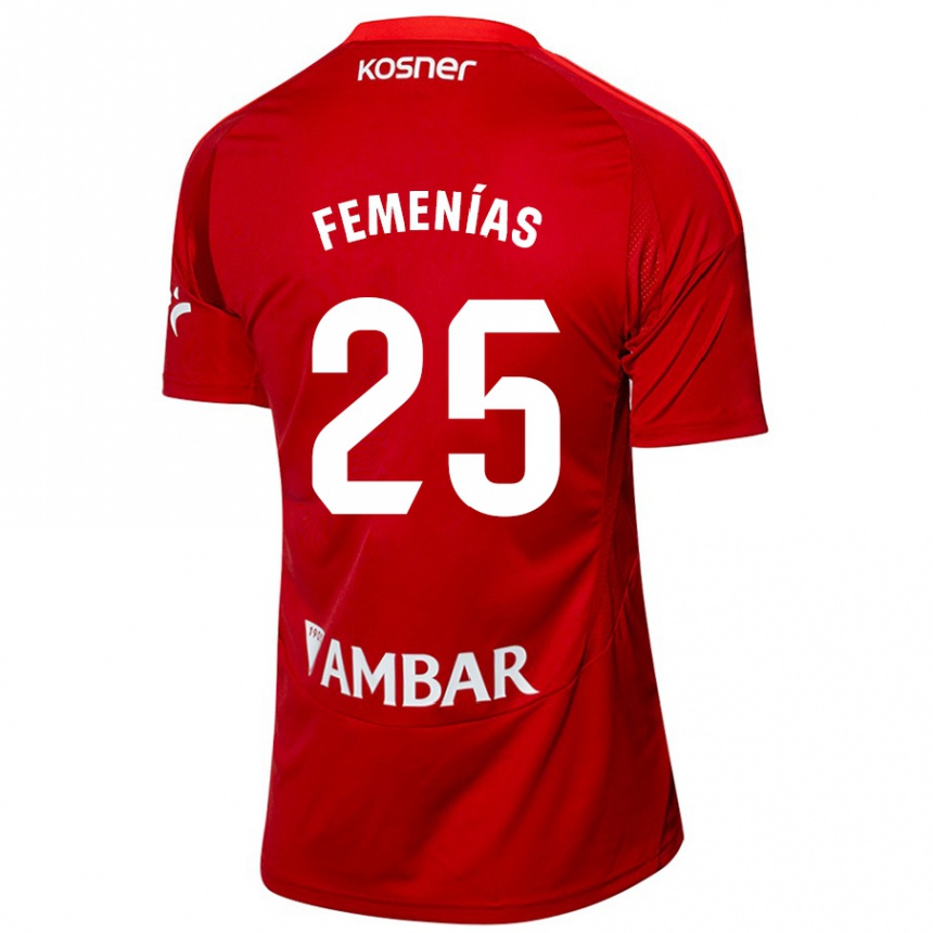 Damen Fußball Joan Femenías #25 Weiß Blau Auswärtstrikot Trikot 2024/25 T-Shirt Luxemburg