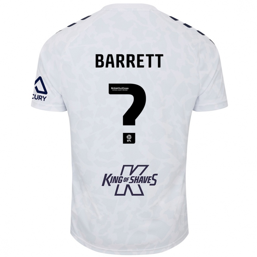 Damen Fußball Marlow Barrett #0 Weiß Auswärtstrikot Trikot 2024/25 T-Shirt Luxemburg