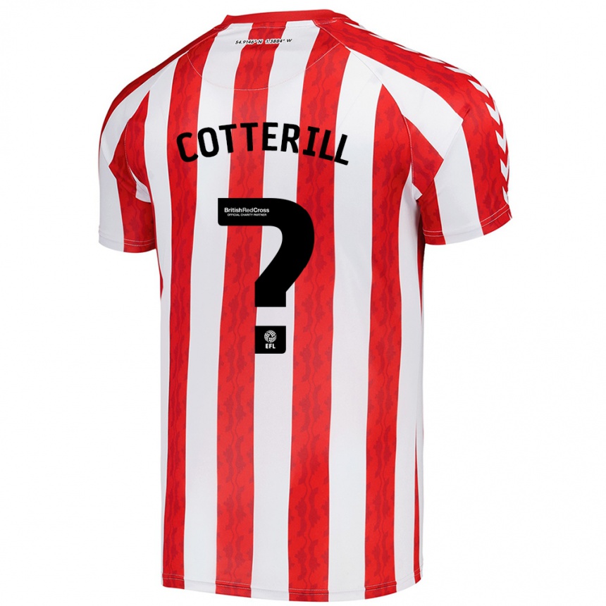 Kinder Fußball Jamie Cotterill #0 Rot Weiß Heimtrikot Trikot 2024/25 T-Shirt Luxemburg