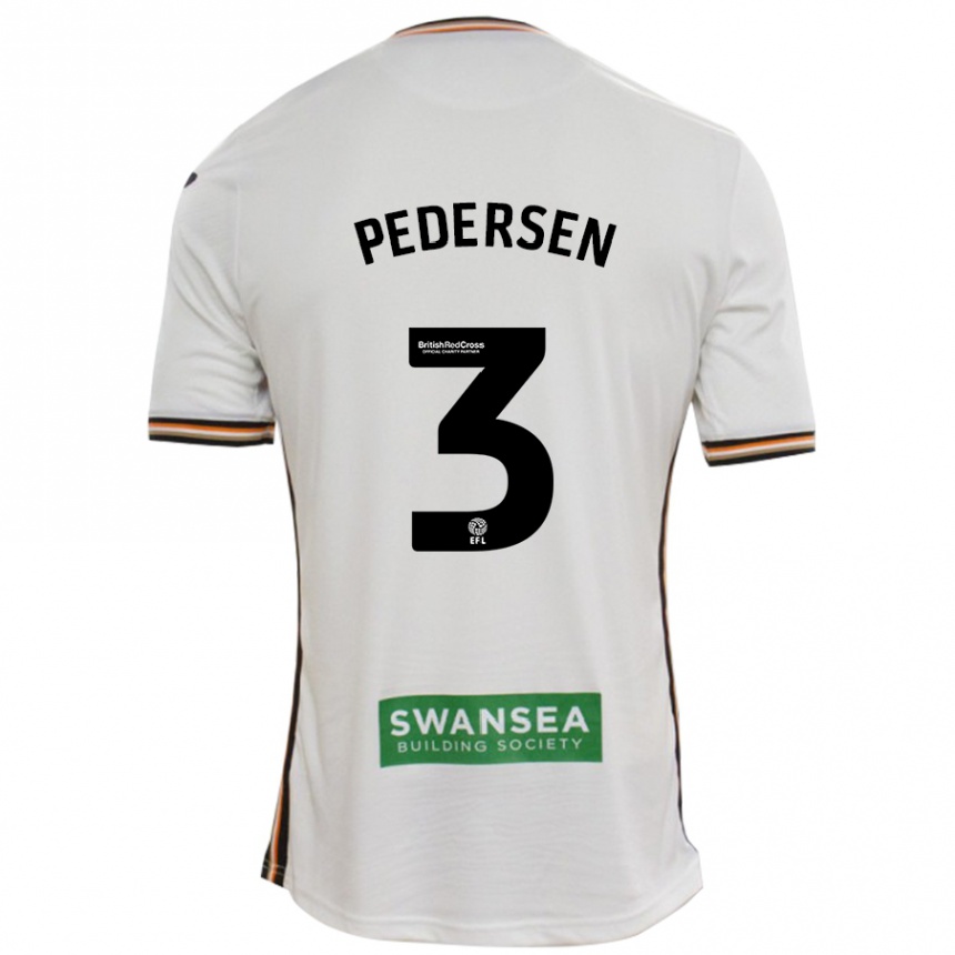 Kinder Fußball Kristian Pedersen #3 Rot Weiß Heimtrikot Trikot 2024/25 T-Shirt Luxemburg