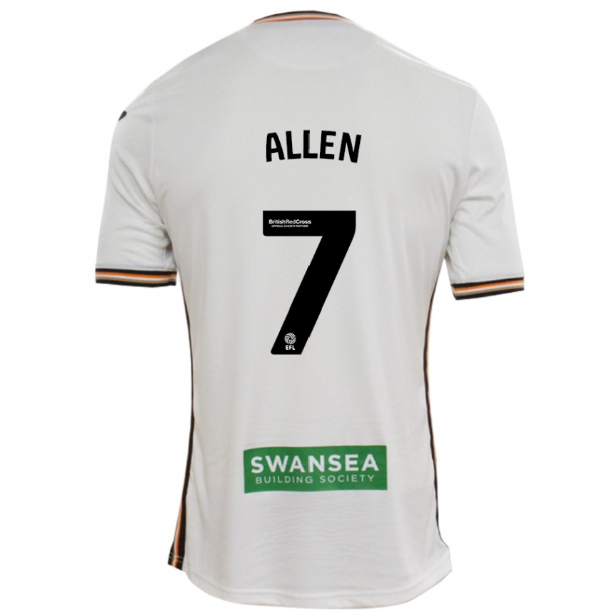 Kinder Fußball Joe Allen #7 Rot Weiß Heimtrikot Trikot 2024/25 T-Shirt Luxemburg