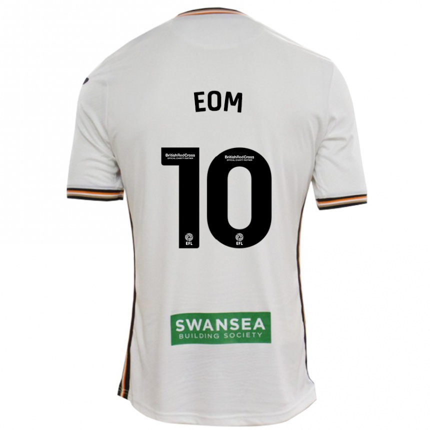 Kinder Fußball Ji-Sung Eom #10 Rot Weiß Heimtrikot Trikot 2024/25 T-Shirt Luxemburg