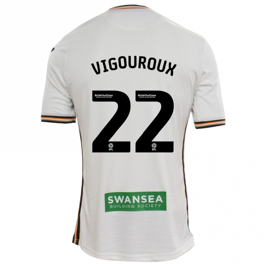 Kinder Fußball Lawrence Vigouroux #22 Rot Weiß Heimtrikot Trikot 2024/25 T-Shirt Luxemburg